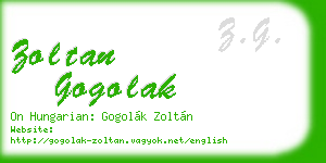 zoltan gogolak business card