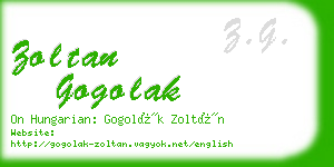 zoltan gogolak business card